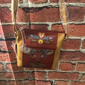 Brand New With Tags Leather Aurielle Crossbody.